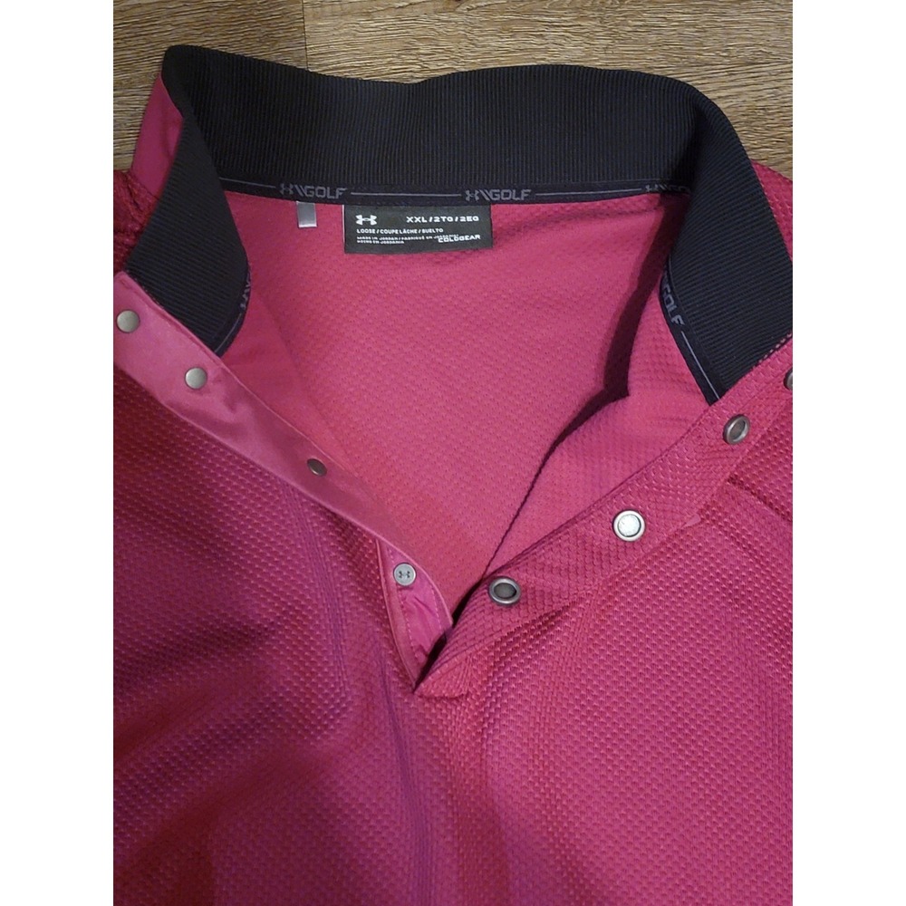 Under‎ Armour Men XXL Golf Storm Long Sleeve Pullover Maroon New 1317345-635 - Picture 3 of 13